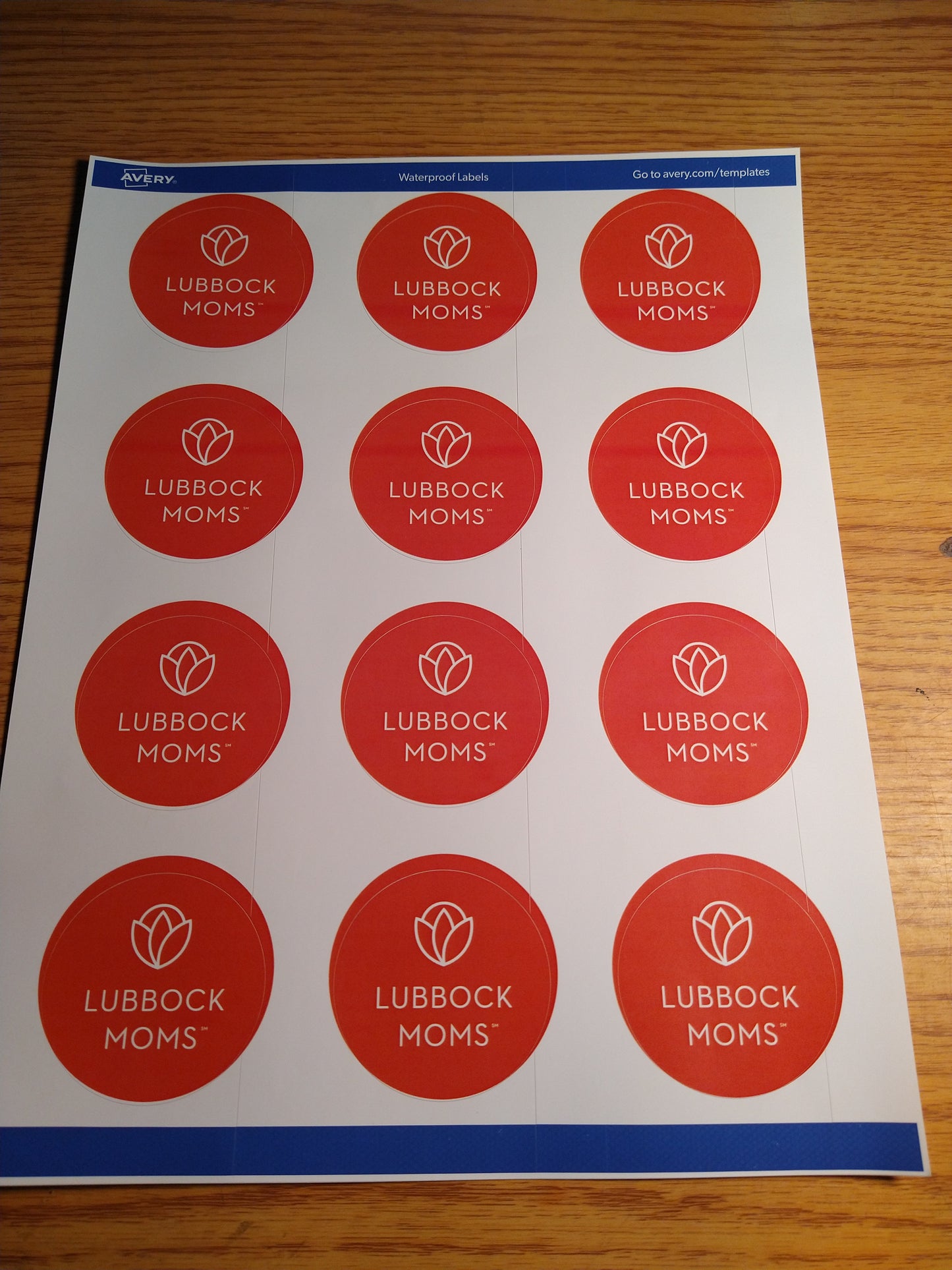 Circle Waterproof Sticker